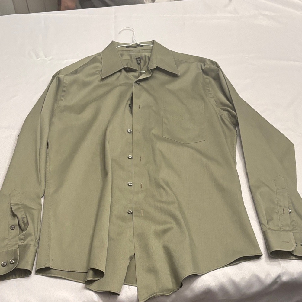 Arrow Men's Sage Green Dress Shirt